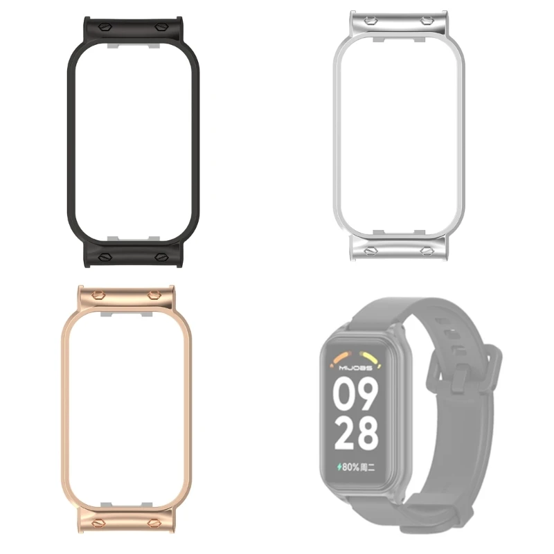 Smartwatch Metal Shell Protector Case Replacement Frame Bumper Strap Connector Adapters For Redmi band 2 band2 Watch Accessory
Smartwatch Metal Shell Protector Case Replacement Frame Bumper Strap Connector Adapters For Redmi band 2 band2 Watch Accessory