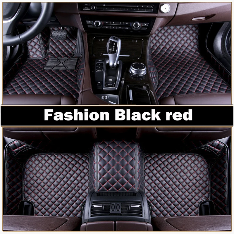 

Lather Car Floor Mats LHD/RHD For Volkswagen VW Bora 2019 2020 Year Custom Auto Foot Pads Automobile Carpet Cover