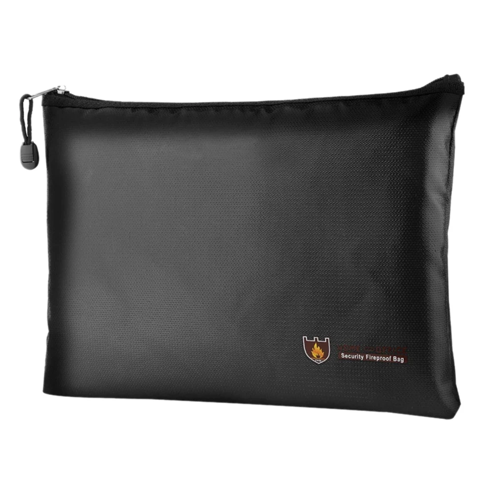 

Portable Fireproof Waterproof Document Envelope File Folder Cash Pouch Fireproof Money Bag Lipo Safe Bag A