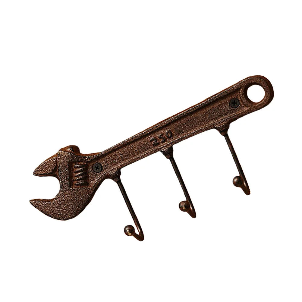 Vintage Wall Hook Hanger Key Clothes Hanger Rack Wall Mounted Coat Holder 3-Hook Metal Spanner-shaped Hook for Home Bedroom
Vintage Wall Hook Hanger Key Clothes Hanger Rack Wall Mounted Coat Holder 3-Hook Metal Spanner-shaped Hook for Home Bedroom