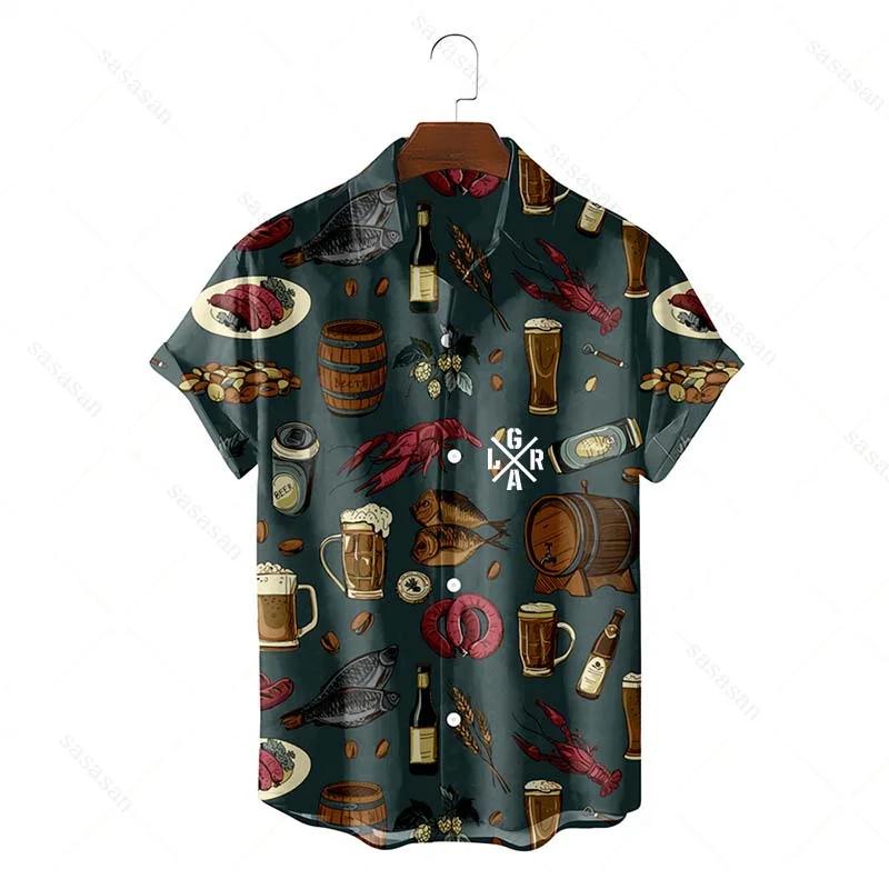 Loose Rider Men's Hawaiian Shirt Short Sleeve 3D Beer Pattern Printing Party Shirt Beach Shirt Summer Fashion Tops
Loose Rider Men's Hawaiian Shirt Short Sleeve 3D Beer Pattern Printing Party Shirt Beach Shirt Summer Fashion Tops