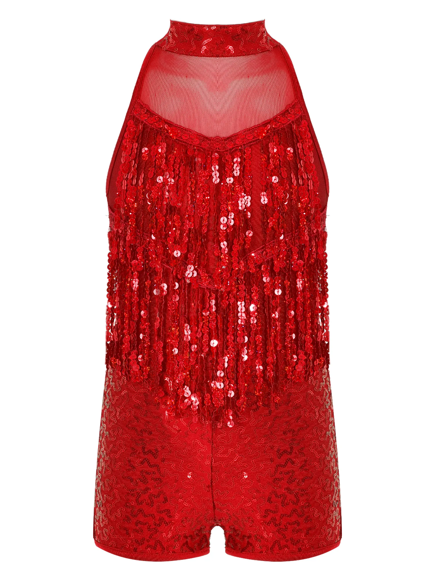 Kids Girls Shiny Sequins Tassel Decorated Jazz Dance Bodysuit Sleeveless Round Collar Crisscross Straps Hollow Back Leotards
Kids Girls Shiny Sequins Tassel Decorated Jazz Dance Bodysuit Sleeveless Round Collar Crisscross Straps Hollow Back Leotards
