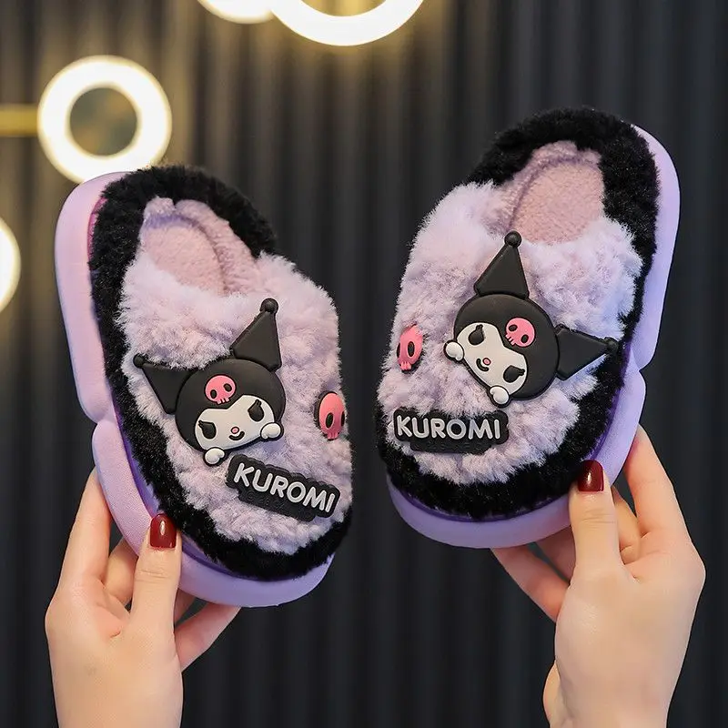 Sanrio Kuromi Children's Slippers Furry Shoes Home Outdoor Thick Sole Anti-Slip Keep Warm Pattern Cartoon Kawaii Plush Pvc Eva
Sanrio Kuromi Children's Slippers Furry Shoes Home Outdoor Thick Sole Anti-Slip Keep Warm Pattern Cartoon Kawaii Plush Pvc Eva