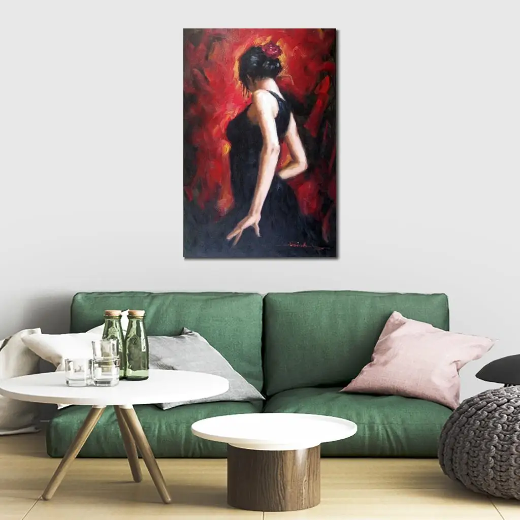 Hand Painted Oil Paintings Canvas Art Gypsy Flamenco Woman Figure Artwork Woman for Home Decoration
Hand Painted Oil Paintings Canvas Art Gypsy Flamenco Woman Figure Artwork Woman for Home Decoration