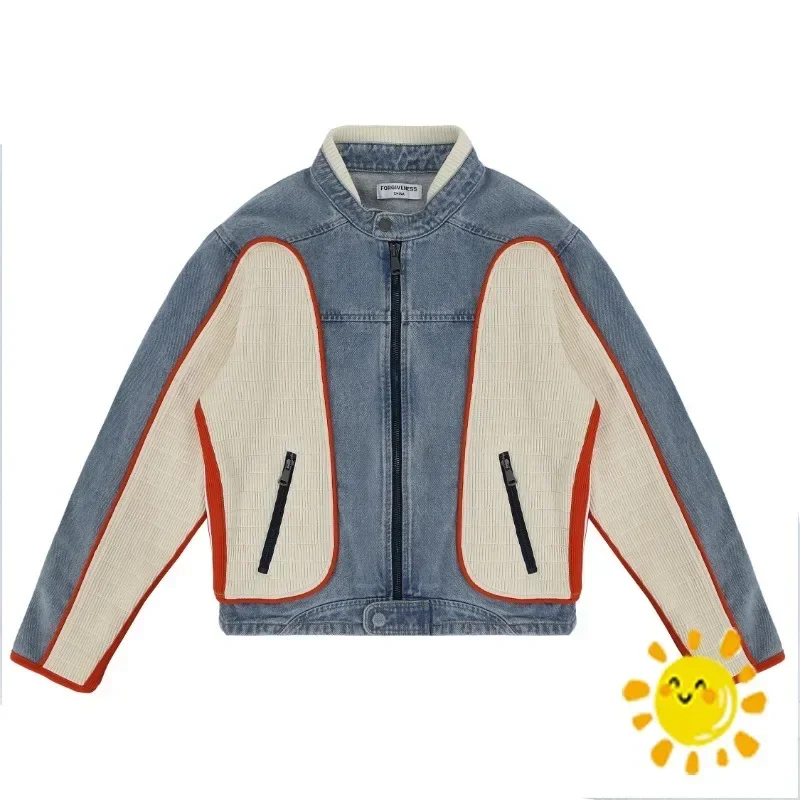Fasion Heavy Fabric Coat Washed Motorcycle Retro Denim Work Jacket Jeans Men Women
Fasion Heavy Fabric Coat Washed Motorcycle Retro Denim Work Jacket Jeans Men Women