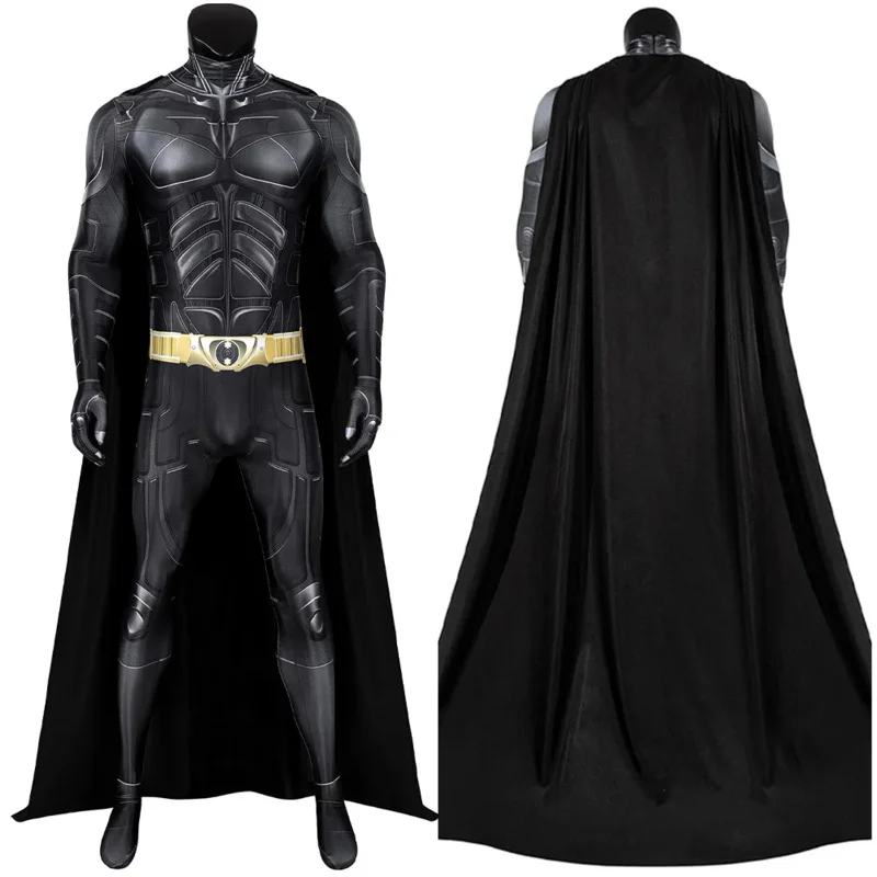 Bruce Cosplay Wayne Costume Movie Dark Knight Rises Superhero Jumpsuit Cloak Man Halloween Carnival Outfits For Male Role Play
Bruce Cosplay Wayne Costume Movie Dark Knight Rises Superhero Jumpsuit Cloak Man Halloween Carnival Outfits For Male Role Play