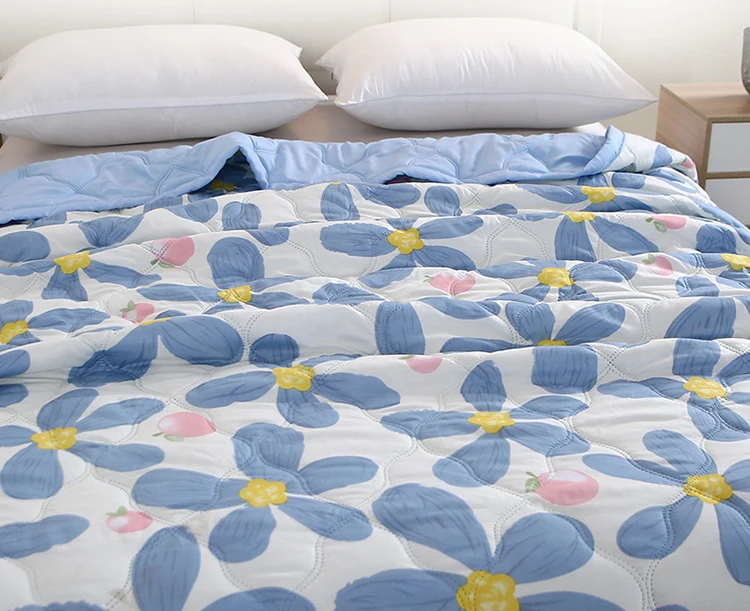 Quilted summer single double bed light Printed quilt core Air conditioning quilting twin queen size duvet Thin plaid comforter Quilted summer single double bed light Printed quilt core Air conditioning quilting twin queen size duvet Thin plaid comforter