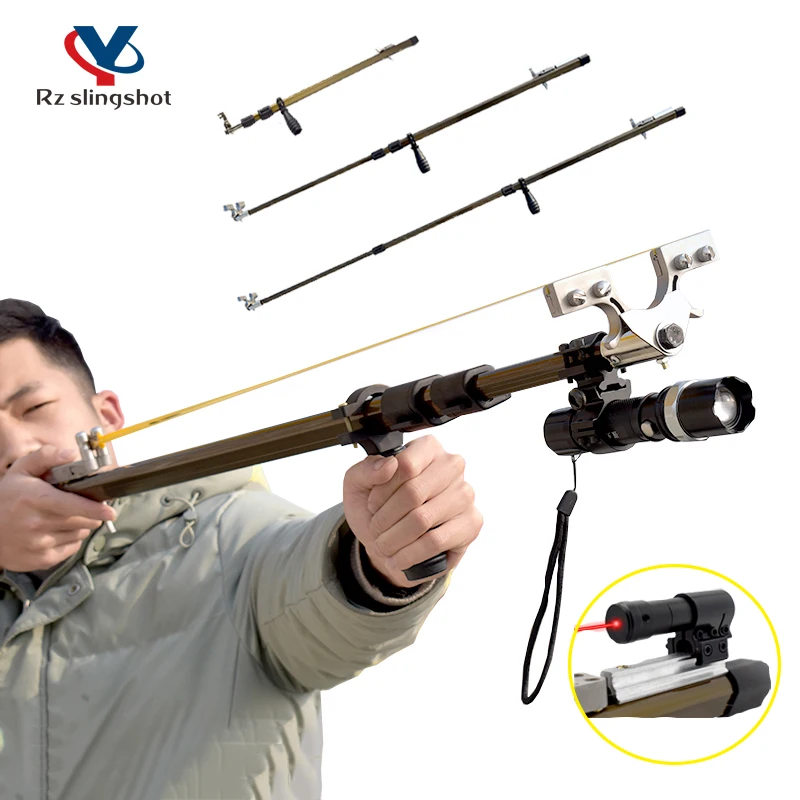 Telescopic Folding Slingshot High Quality Long-range Shooting Laser Aiming Crossbow Tool for Outdoor Hunting Accessories Toy
Telescopic Folding Slingshot High Quality Long-range Shooting Laser Aiming Crossbow Tool for Outdoor Hunting Accessories Toy