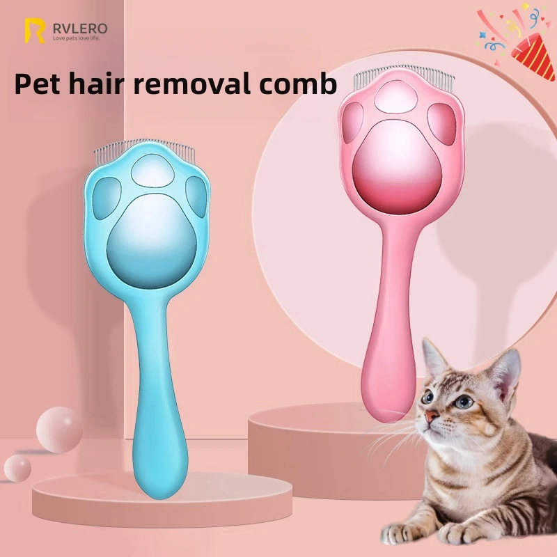 

Cat comb to remove floating hair Shell curved teeth Dog massage comb cute claw brush kitten puppy grooming supplies