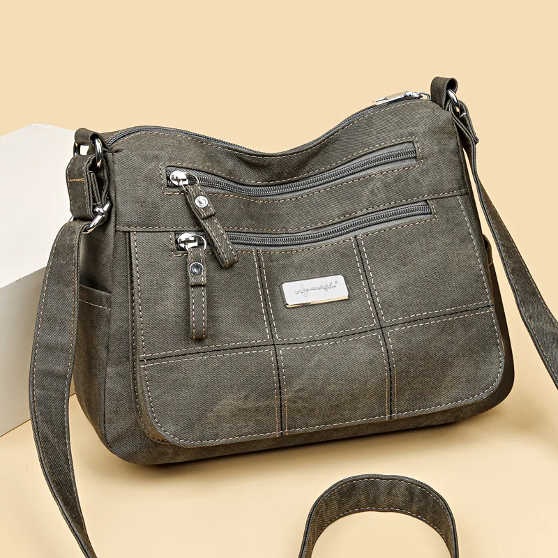 

Женская сумка через плечо, простая и универсальная сумка для девушек и матерей, модная сумка через плечо в новом стиле для женщин среднего и пожилого возраста, 2024