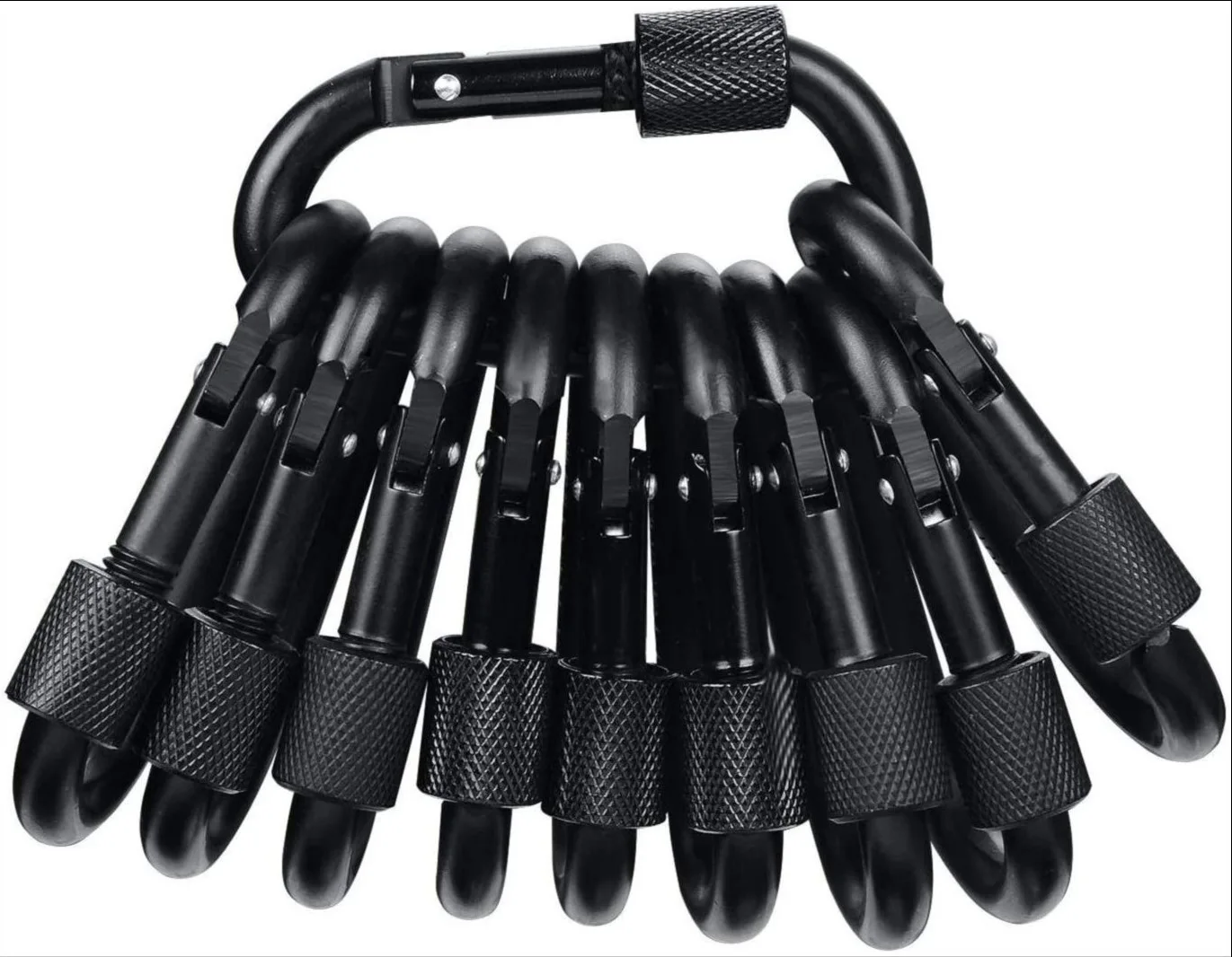 Lock Buckle D Ring Spring Snap Key Chain Hook Screw Cap Travel Aluminum Alloy Carabiner 
Lock Buckle D Ring Spring Snap Key Chain Hook Screw Cap Travel Aluminum Alloy Carabiner