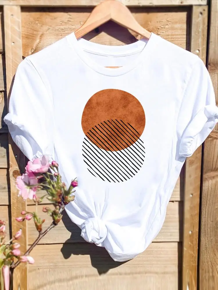 Graphic Tee Short Sleeve Women Cartoon Shirt Clothing Striped Geometric Abstract Fashion Female Print T Top T-shirts
Graphic Tee Short Sleeve Women Cartoon Shirt Clothing Striped Geometric Abstract Fashion Female Print T Top T-shirts
