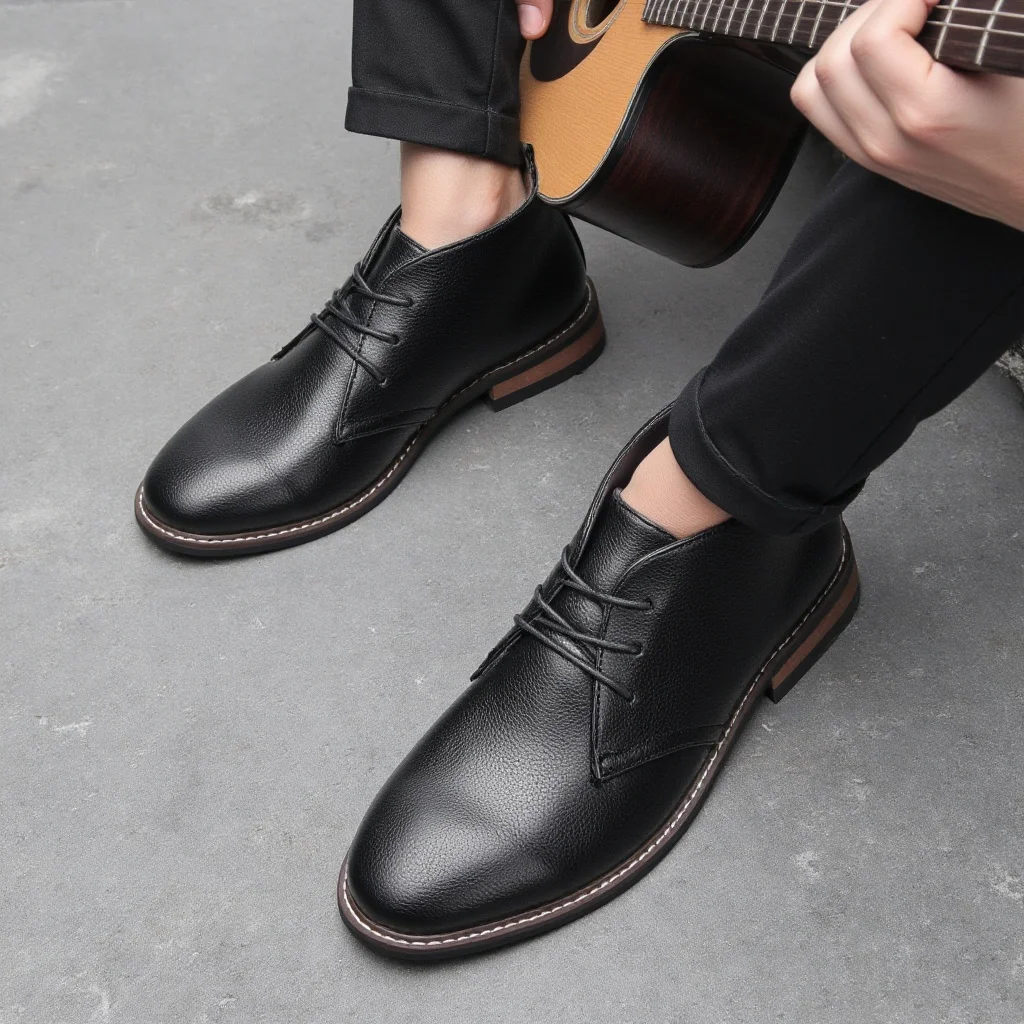 أحذية رجالية جلدية ماركة 2026 مريحة وعصرية وفاخرة أحذية رجالية جلدية ماركة 2026 مريحة وعصرية وفاخرة