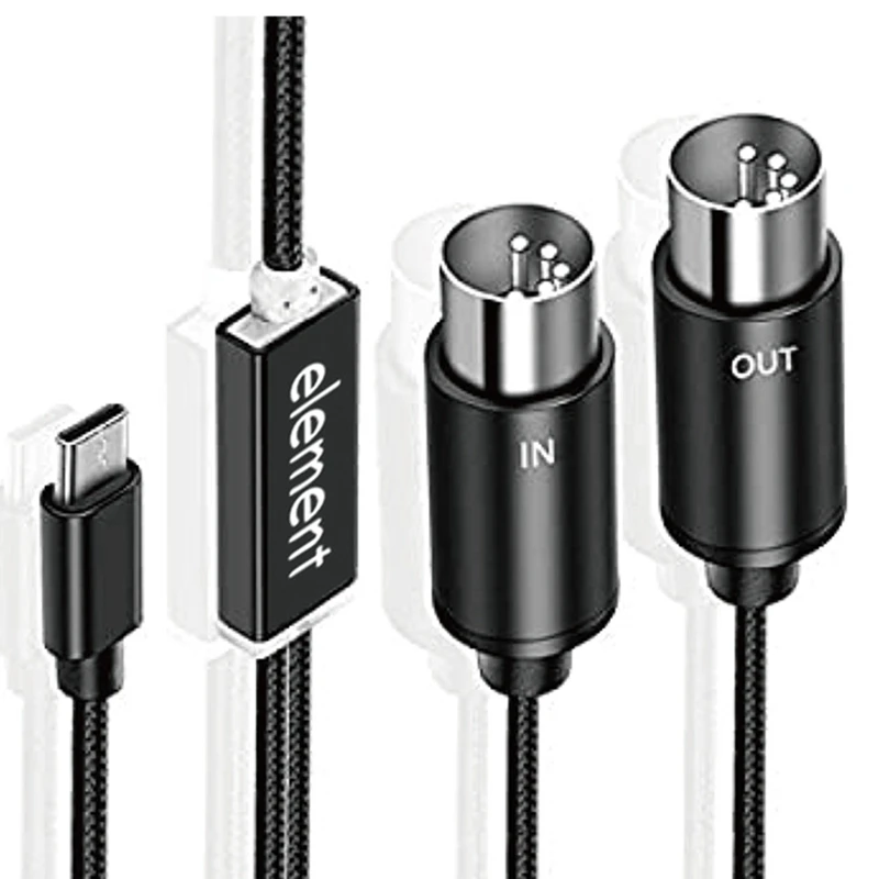 Кабель MIDI в USB C Type C, USB MIDI-конвертер с индикатором, для электронного органа, компьютера
Кабель MIDI в USB C Type C, USB MIDI-конвертер с индикатором, для электронного органа, компьютера