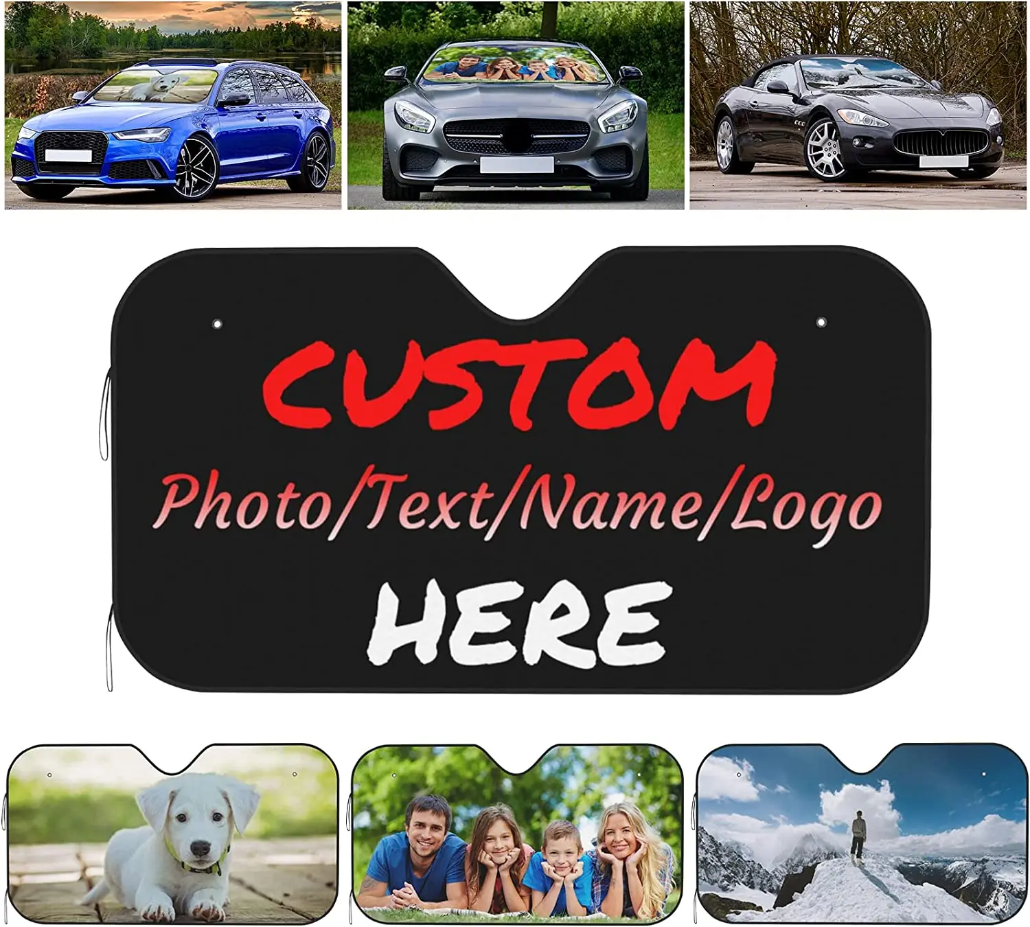 Custom Car Windshield Sun Shade Personalized Design Your Own Photo Logo Name Car Sun Visor Protector Aluminum Foil 55 X 30 In
Custom Car Windshield Sun Shade Personalized Design Your Own Photo Logo Name Car Sun Visor Protector Aluminum Foil 55 X 30 In