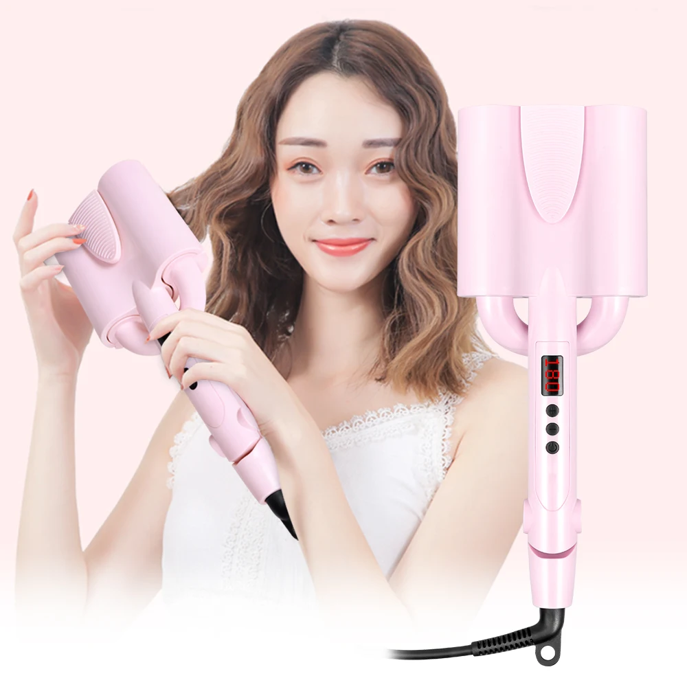 Hair Curler Big Wave Curling Iron Ceramic Deep Wavy Curler Egg Rolls 26/32MM LED Display Automatic 3 Barrels Hair Styler Tools
Hair Curler Big Wave Curling Iron Ceramic Deep Wavy Curler Egg Rolls 26/32MM LED Display Automatic 3 Barrels Hair Styler Tools