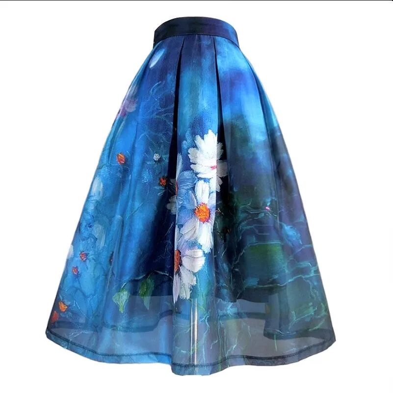 Women's Runway Fashion Spring Summer Designer Flower Organza Print Skirt Female High Waist Basic A-line Skirt TB422
Women's Runway Fashion Spring Summer Designer Flower Organza Print Skirt Female High Waist Basic A-line Skirt TB422