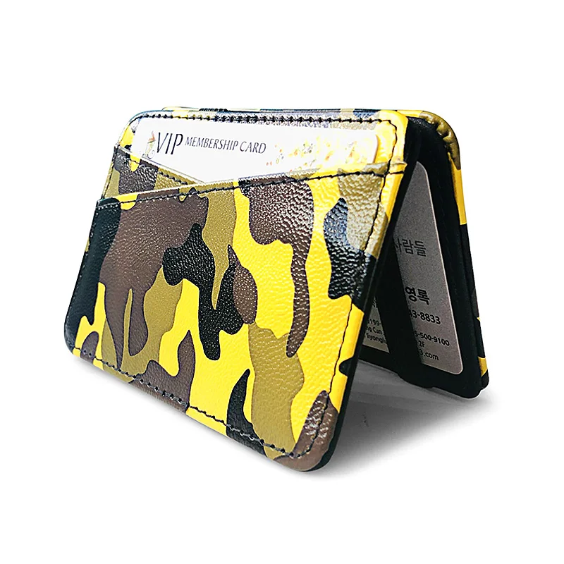 Ultra Slim Camouflage Magic Wallets for Women Men PU Leather Mini ID Card Holders Coin Purses Travel Credit Card Case Clip Cover
Ultra Slim Camouflage Magic Wallets for Women Men PU Leather Mini ID Card Holders Coin Purses Travel Credit Card Case Clip Cover