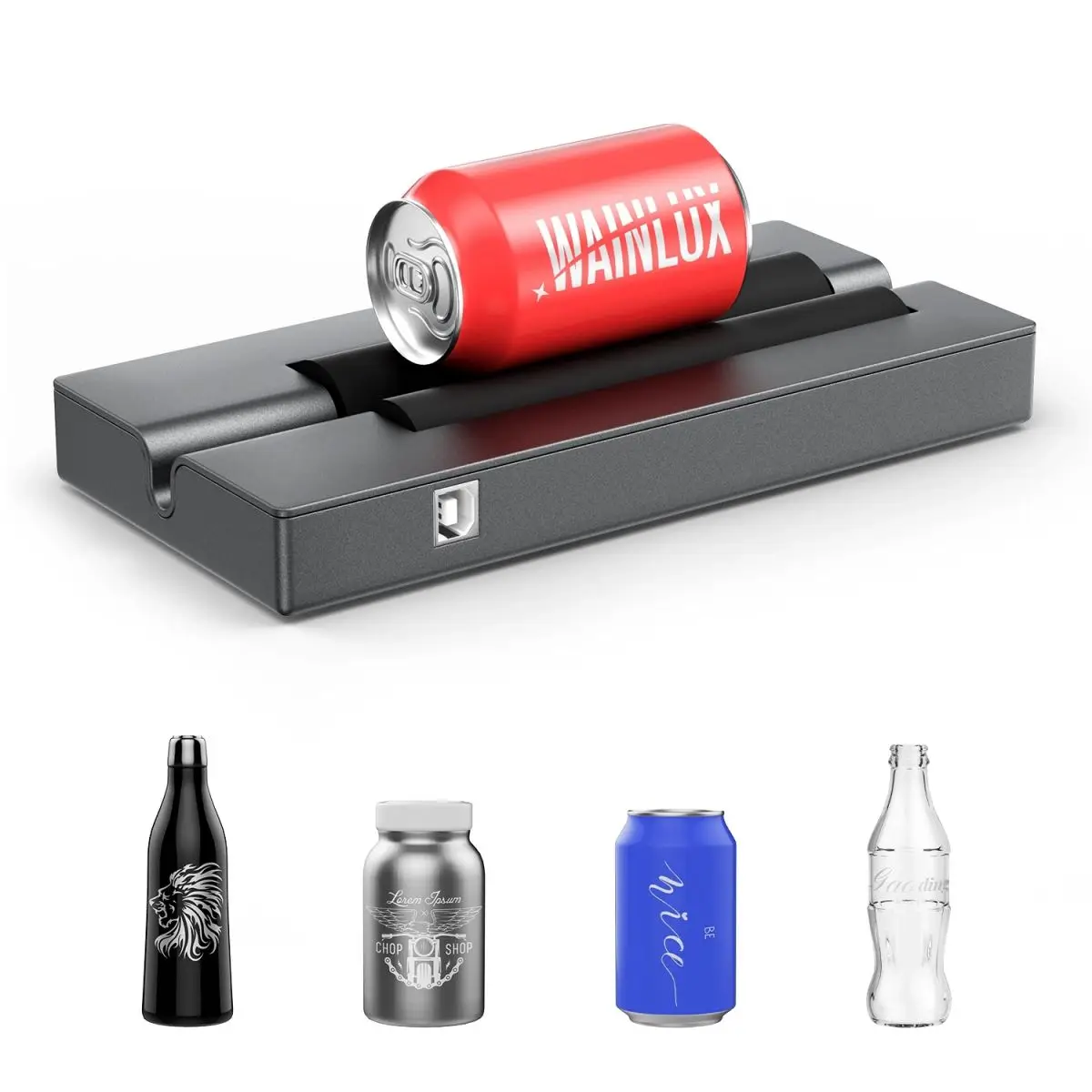 Wainlux Laser Engraving Y Axis Rotary Engraving Module Roller with Rotary Engraving Axis for Cylindrical Objects, Cans, Cups
Wainlux Laser Engraving Y Axis Rotary Engraving Module Roller with Rotary Engraving Axis for Cylindrical Objects, Cans, Cups
