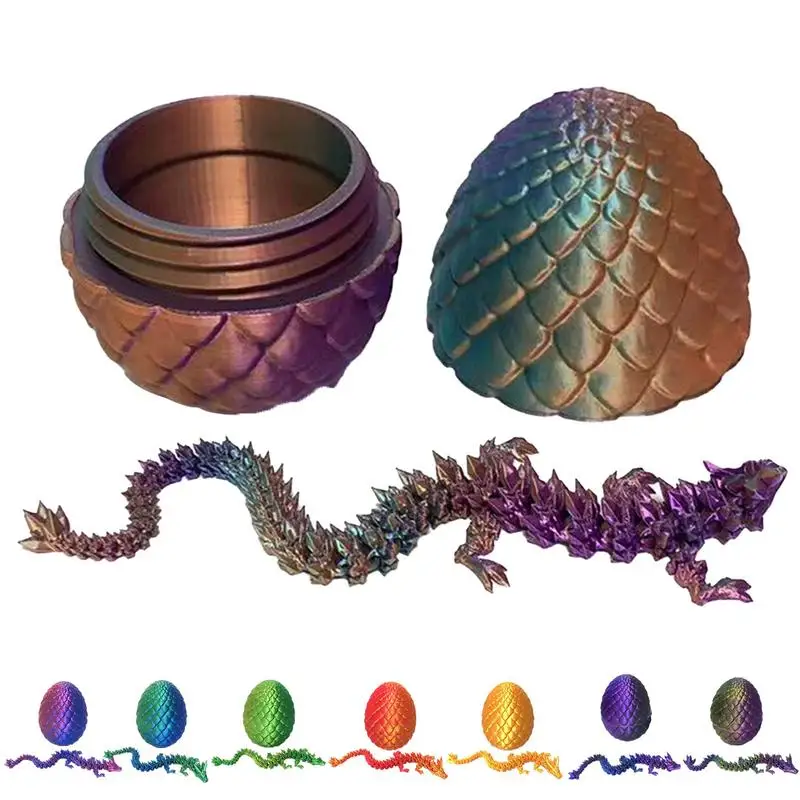 Chinese Dragon Figurine 3D Printed Dragon In Egg Crystal Dragon Fidget Toys For Kids Adults For Home Office Decor Accessories
Chinese Dragon Figurine 3D Printed Dragon In Egg Crystal Dragon Fidget Toys For Kids Adults For Home Office Decor Accessories