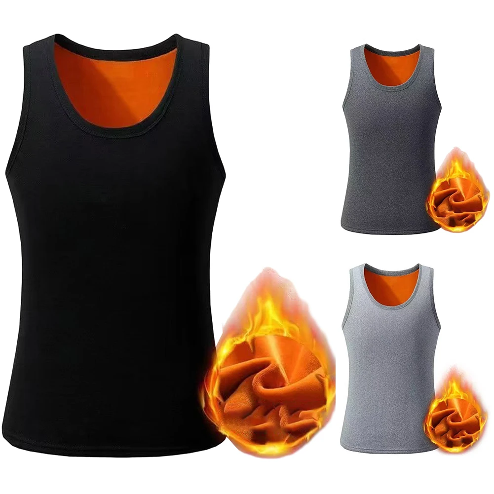 Winter Warm Men's Tank Tops Sleeveless T Shirts Clothing Slim Undershirt Thicken Top Crew Neck Vest T-Shirt For Man
Winter Warm Men's Tank Tops Sleeveless T Shirts Clothing Slim Undershirt Thicken Top Crew Neck Vest T-Shirt For Man