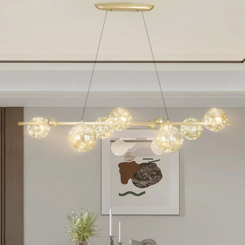 Modern Creative Chandelier Circle Lights Clear Glass Ball Ceiling Hanging Lamp Romantic Star Living Room Decor Led Lighting Gold
Modern Creative Chandelier Circle Lights Clear Glass Ball Ceiling Hanging Lamp Romantic Star Living Room Decor Led Lighting Gold