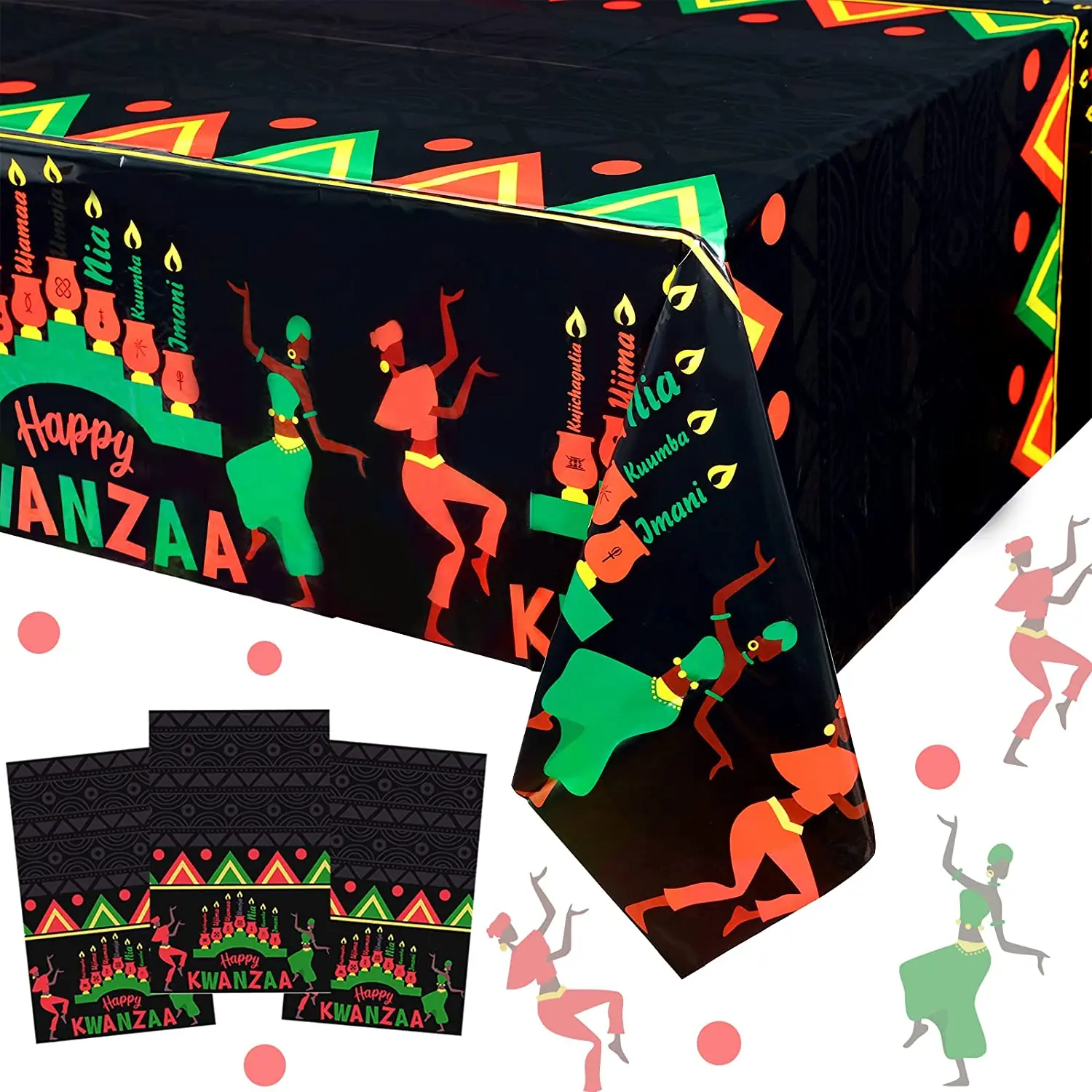 Вечерние скатерти Happy Kwanzaa, принадлежности для вечеринок африканского наследия, водонепроницаемая скатерть Kwanzaa, украшения для вечеринок, 3 шт.
Вечерние скатерти Happy Kwanzaa, принадлежности для вечеринок африканского наследия, водонепроницаемая скатерть Kwanzaa, украшения для вечеринок, 3 шт.
