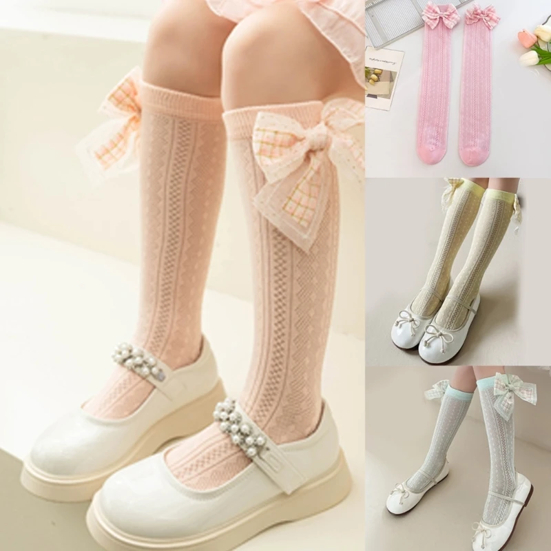 

1 Pair Girls Socks Trend Solid Middle Tube Socks Infants Calf Length Socks Soft & Breatrthable Stockings