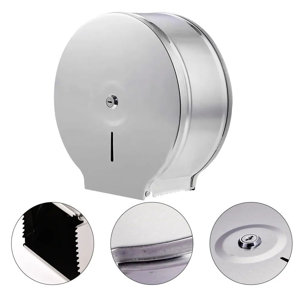 

Stainless Steel Jumbo Tissue Dispenser Jumbo Roll Metal Storage Rack Wall Mount Toilet Tissue Wall Mount Toilet