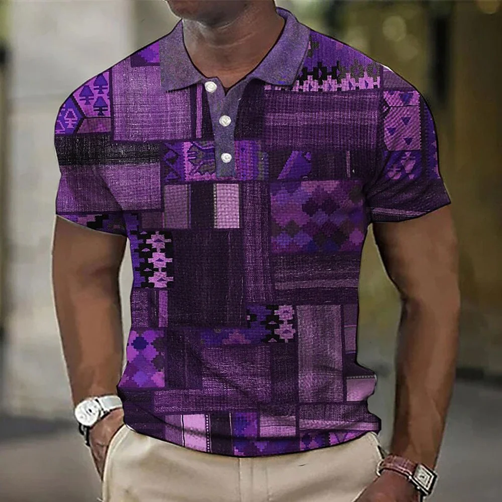 Men's Polo Shirt Men's Sports Fitness Badminton Wear Men's Comfortable Quick Drying Golf Wear Men's Geometry Printed Tennis Wear
Men's Polo Shirt Men's Sports Fitness Badminton Wear Men's Comfortable Quick Drying Golf Wear Men's Geometry Printed Tennis Wear