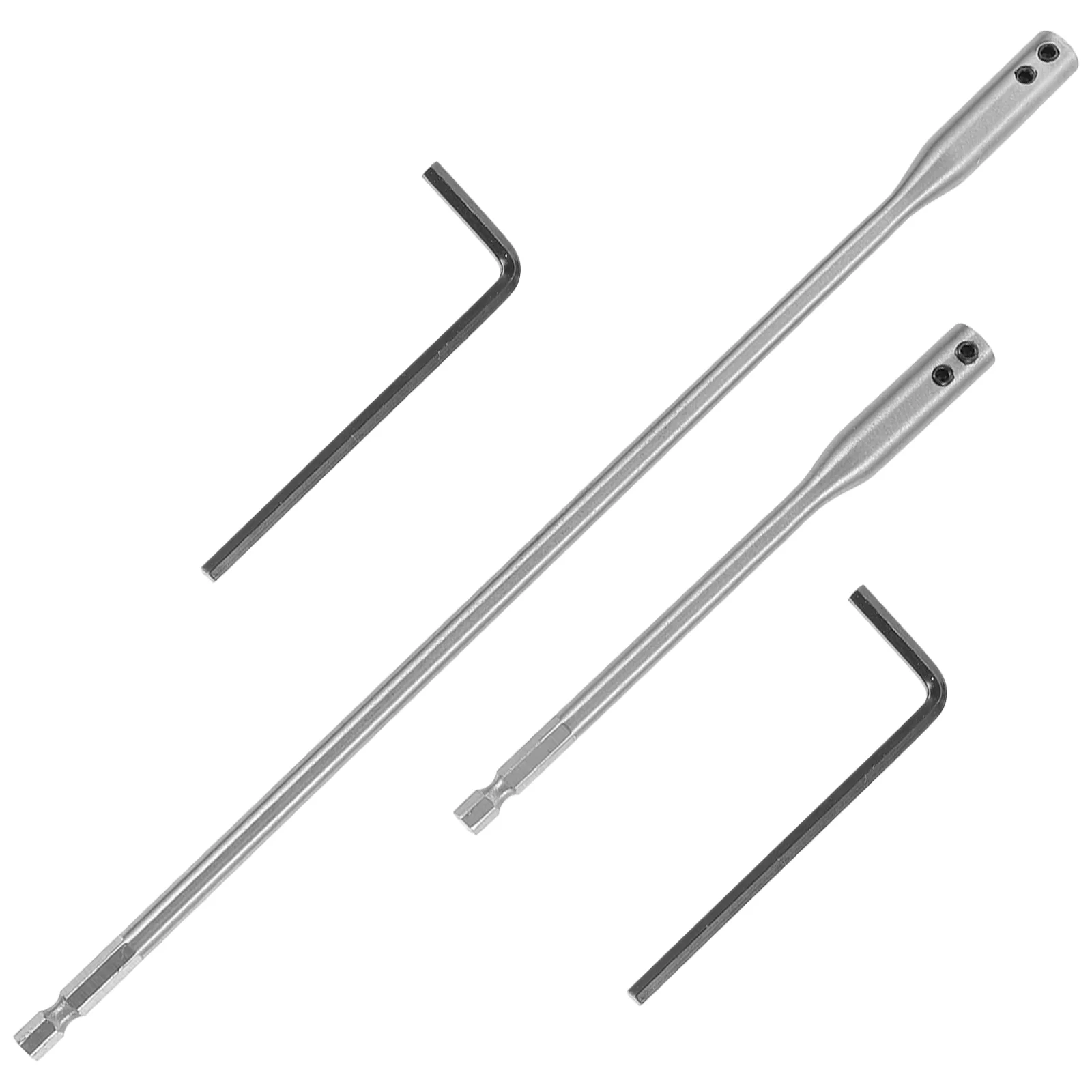 

1 Set Drill Bit Extension Bar 300mm/150mm Hex Shank Extender Kit Drill Extension with Wrenches