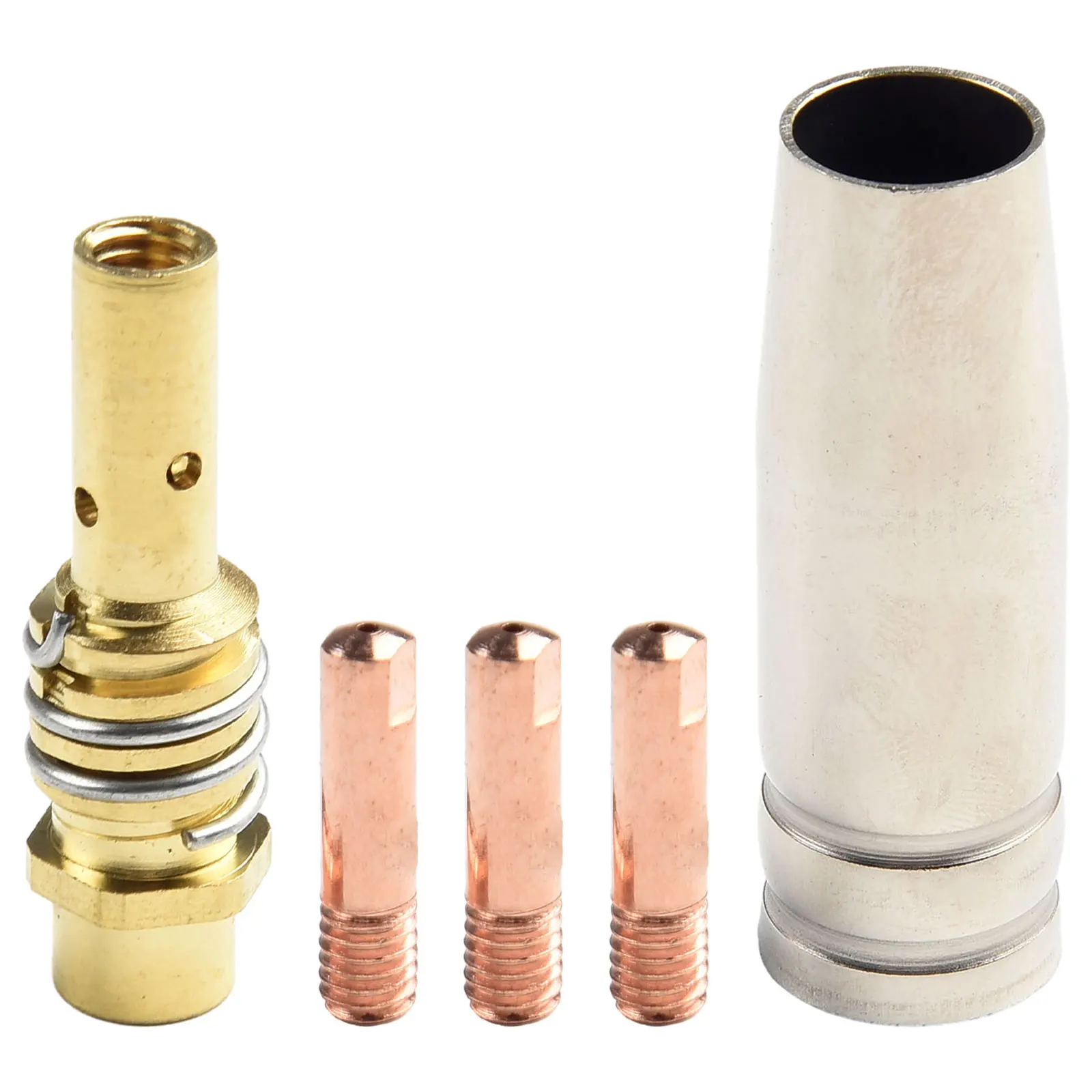 5 PCS MB15 15AK MIG Welding Contact Tips Set 0.6-1.2mm Protective Nozzles Conductive For Welding Consumables Supplies
5 PCS MB15 15AK MIG Welding Contact Tips Set 0.6-1.2mm Protective Nozzles Conductive For Welding Consumables Supplies