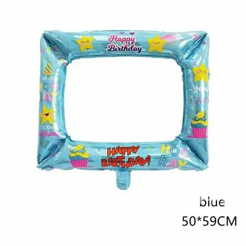 50x 59CM balloons photo Frame Foil Balloon Happy Birthday party Happy Graduation Baby Shower Kids Toys Photo Prop wedding decor
50x 59CM balloons photo Frame Foil Balloon Happy Birthday party Happy Graduation Baby Shower Kids Toys Photo Prop wedding decor