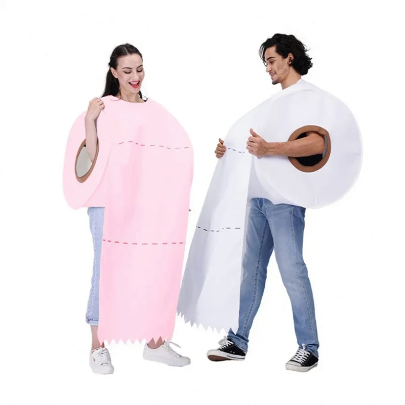 Funny couples paper rolling cosplay clothes for Halloween cos party toilet paper costume cos adult
Funny couples paper rolling cosplay clothes for Halloween cos party toilet paper costume cos adult