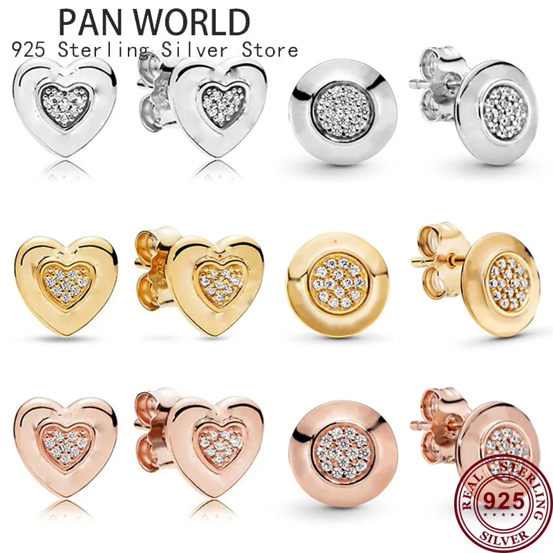 Popular 925 Sterling Silver Shiny Love Heart Women's Classic Pan Logo Earrings Wedding Gift High Quality Fashion Jewelry
Popular 925 Sterling Silver Shiny Love Heart Women's Classic Pan Logo Earrings Wedding Gift High Quality Fashion Jewelry