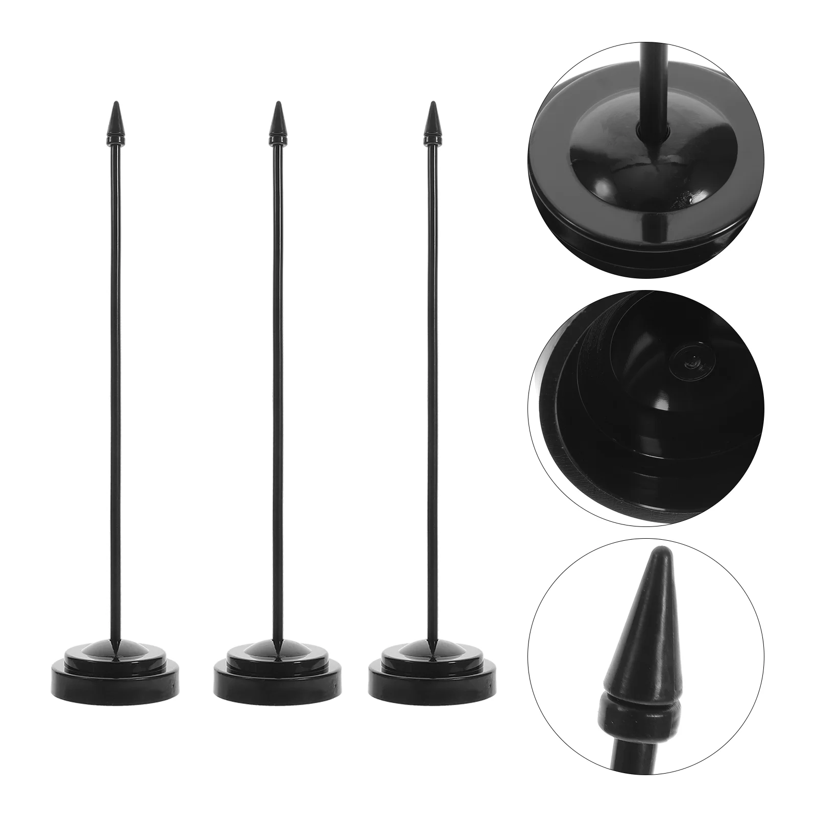 12 Pcs Desk Flag Stand Desktop Poles Pure Black Pedestal Car Mount Plastic Support Fixator Office
12 Pcs Desk Flag Stand Desktop Poles Pure Black Pedestal Car Mount Plastic Support Fixator Office