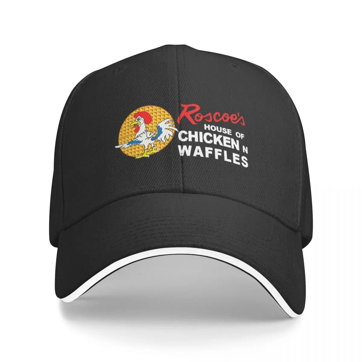 

New Vintage Roscoe's House of Chicken 'N Waffles Restaurant Design Baseball Cap Horse Hat Trucker Cap black Men Caps Women's