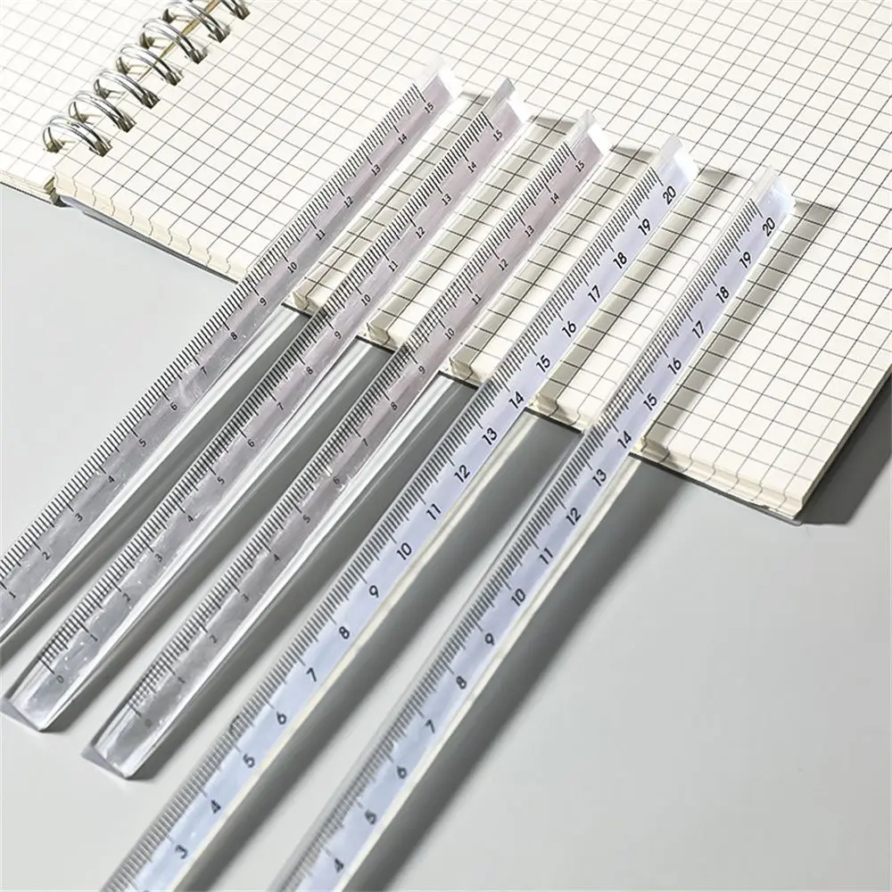 Transparent Straight Ruler Triangular Rulers Scale On Both Sides Measuring Tools Office School Supplies Students Stationery
Transparent Straight Ruler Triangular Rulers Scale On Both Sides Measuring Tools Office School Supplies Students Stationery