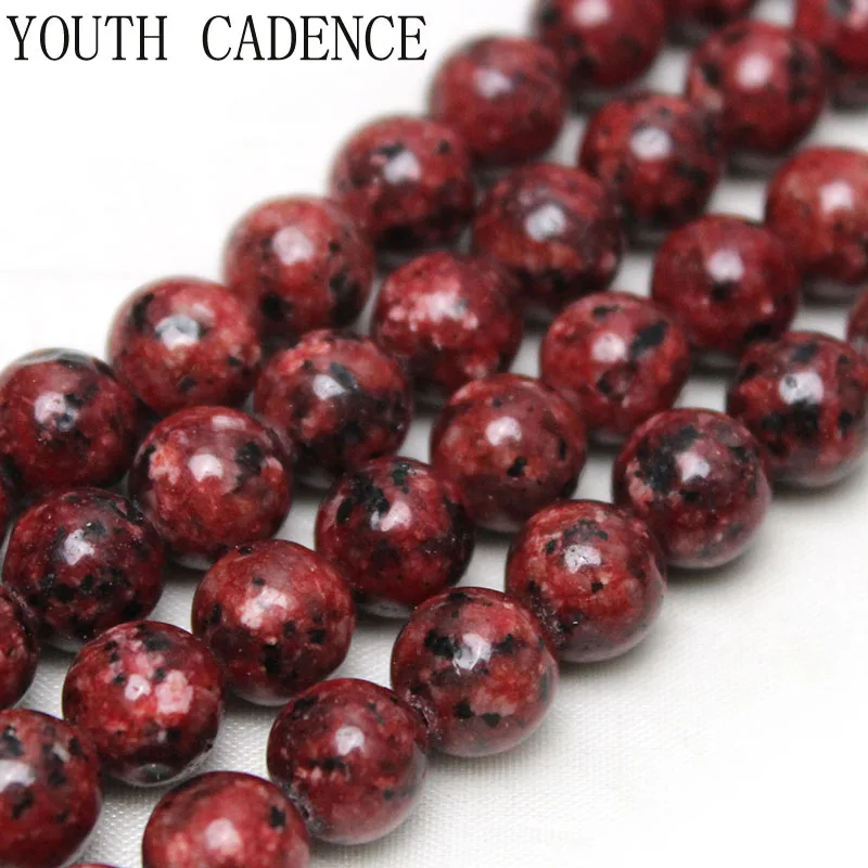 Natural Stone Beads Red Jaspers Black Spot Round Loose Spacer Beads For Jewelry Making DIY Charm Bracelet Accessories 8mm
Natural Stone Beads Red Jaspers Black Spot Round Loose Spacer Beads For Jewelry Making DIY Charm Bracelet Accessories 8mm