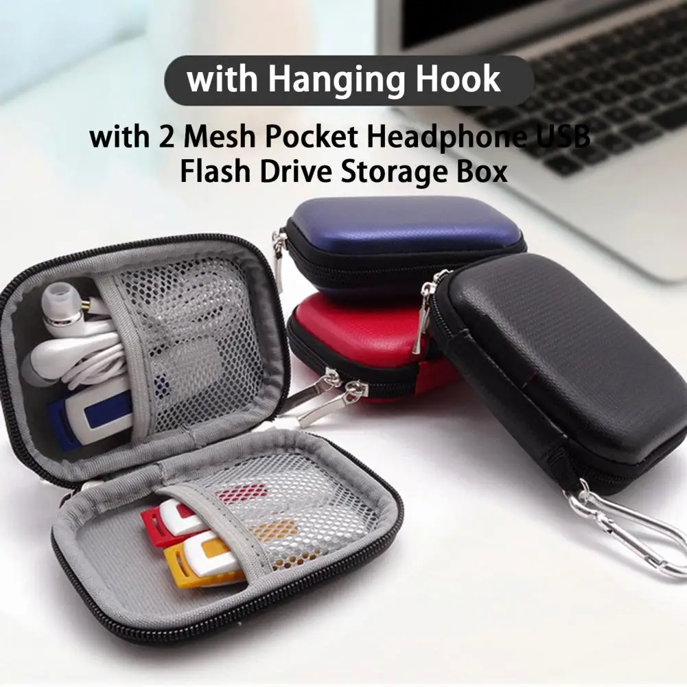 Earphone Storage Box Soft Lining Anti-scratch With Hanging Hook Mini Shockproof Purse Wallet Earphone Storage Bag Daily Use
Earphone Storage Box Soft Lining Anti-scratch With Hanging Hook Mini Shockproof Purse Wallet Earphone Storage Bag Daily Use