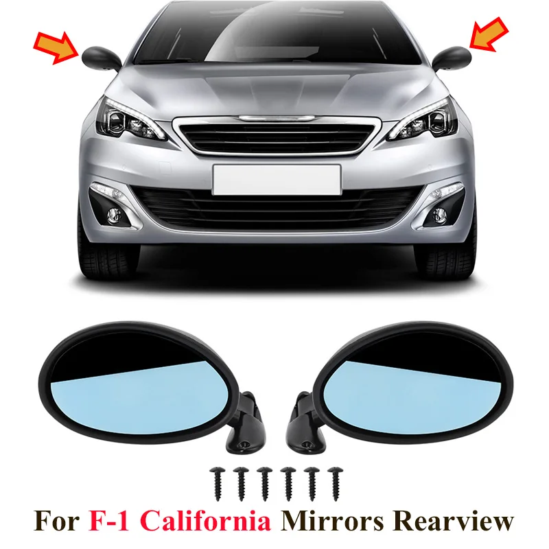 Universal Retro Car Manual Side Mirror For F-1 California Mirrors Rearview Rear View Lens White Blue For Honda Civic Accord
Universal Retro Car Manual Side Mirror For F-1 California Mirrors Rearview Rear View Lens White Blue For Honda Civic Accord