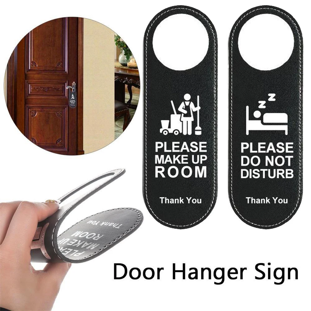 Door Sign Hanger Tags PU Leather Cleaning Label Do Not Disturb Signs Double-Sided Unique Pattern Hanging Tag Useful Pendant
Door Sign Hanger Tags PU Leather Cleaning Label Do Not Disturb Signs Double-Sided Unique Pattern Hanging Tag Useful Pendant