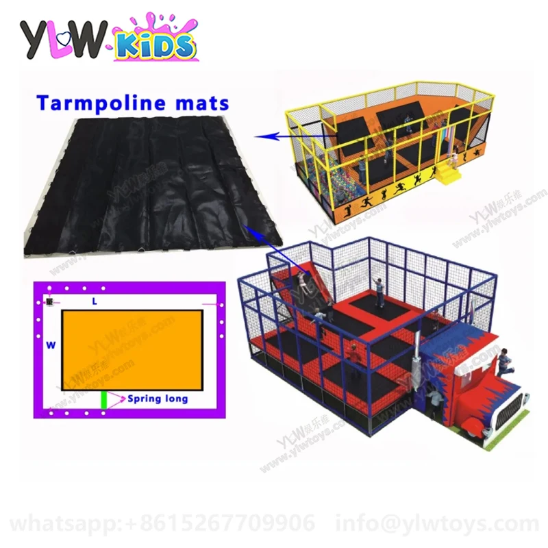 

YLWCNN Customized Size Trampoline Net,DIY Sport Trampoline Mat Replacement,Jumping Bed Net For Playground Park