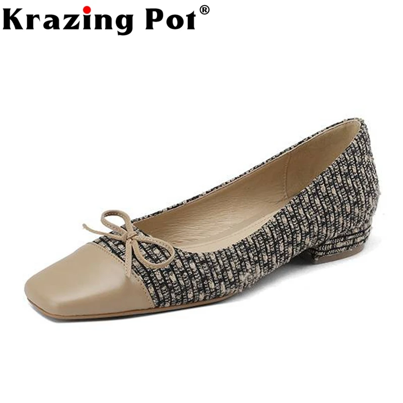 Krazing Pot Sheep Suede Square Toe Low Heels Spring Shoes Butterfly-knot Polka Dot Mature Causal Mixed Colors Cozy Slip on Pumps
Krazing Pot Sheep Suede Square Toe Low Heels Spring Shoes Butterfly-knot Polka Dot Mature Causal Mixed Colors Cozy Slip on Pumps