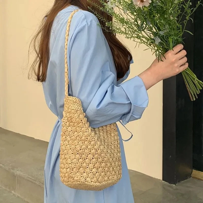 Handmade Drawstring Bucket Crossbody Bag 1 S62dc99bb76f3448da838ddc1e667e28dX