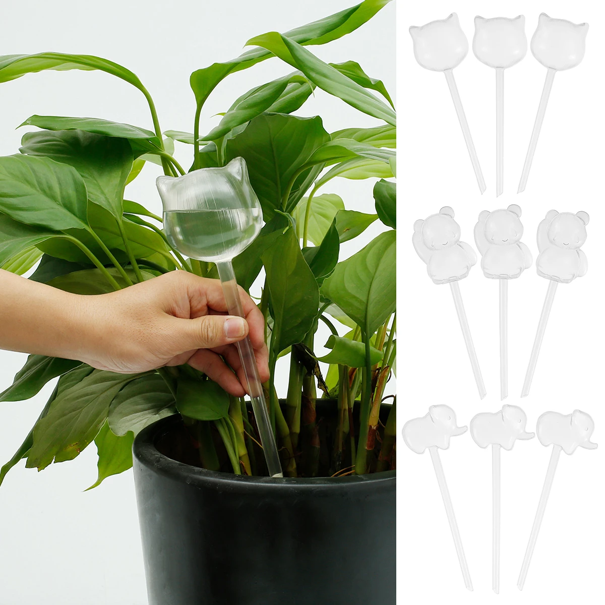 3Pcs Plant Watering Globes 140ML Self Watering Plant Watering Bulbs Transparent Automatic Watering Spikes Cute Shape Self
3Pcs Plant Watering Globes 140ML Self Watering Plant Watering Bulbs Transparent Automatic Watering Spikes Cute Shape Self