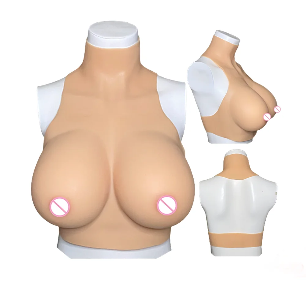 

Silicone Breast Forms Artificial Fake Boobs Bodysuit Plate Tetas Tits For Drag-Queen Transgender Shemale Crossdresser Travesti