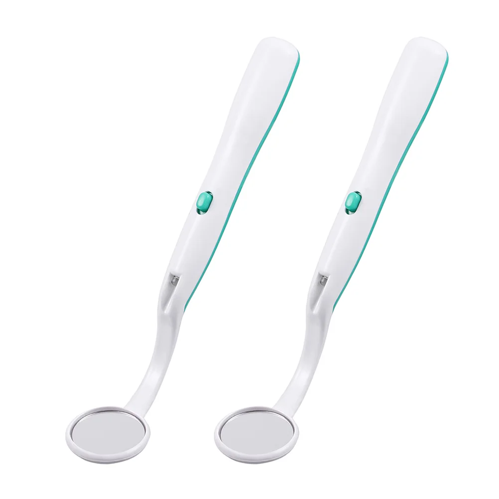 2 Pcs Oral Mirror Mouth Examining Tool Dental Instrument Glowing Mirrors Anti-fog Plastic Long
2 Pcs Oral Mirror Mouth Examining Tool Dental Instrument Glowing Mirrors Anti-fog Plastic Long