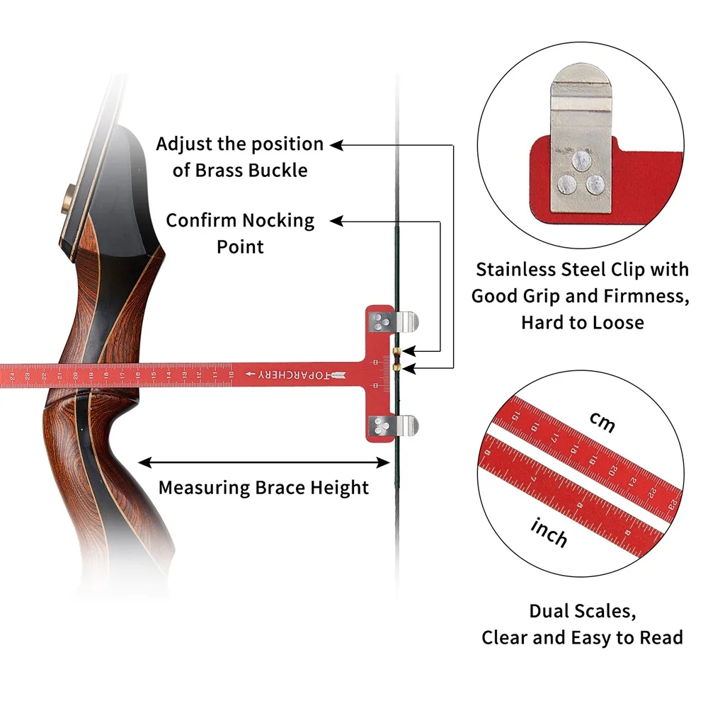 Toparchery 6pcs Archery Anti-Slip Copper Buckle Bow String Nock Point Plier T Shape Ruler Shooting Nock Set Hunting Accessories
Toparchery 6pcs Archery Anti-Slip Copper Buckle Bow String Nock Point Plier T Shape Ruler Shooting Nock Set Hunting Accessories