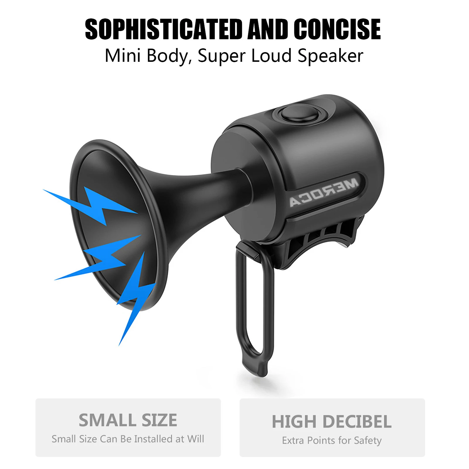 Lightweight Easy-to-Install Bicycle Horn Ipx5 Waterproof Grade Electric Bike Accessories For MTB Road Bikes Electric Scooters
Lightweight Easy-to-Install Bicycle Horn Ipx5 Waterproof Grade Electric Bike Accessories For MTB Road Bikes Electric Scooters